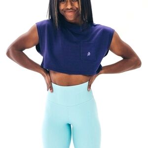 P'tula purple Shanna crop top